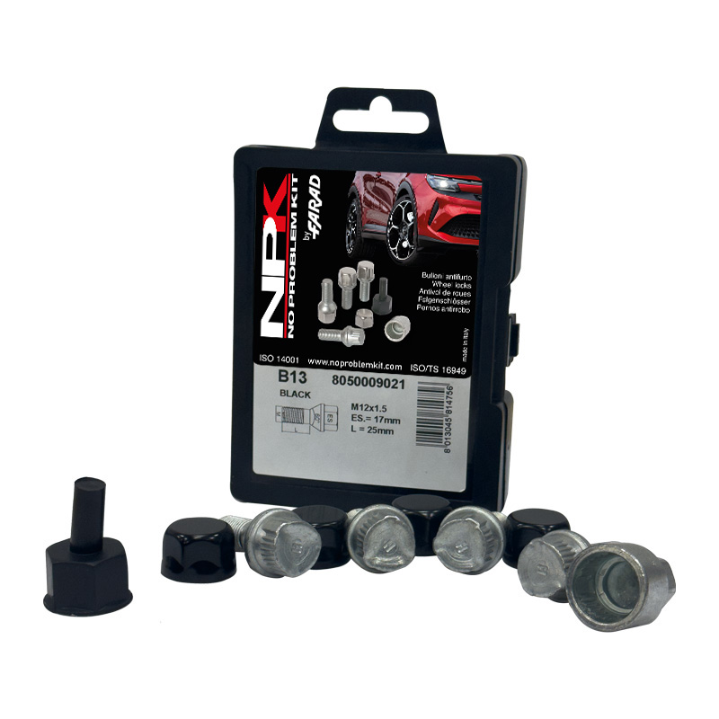 LOCK BOLTS KIT M12X1.50 X25 60° UB125-BLK - B13