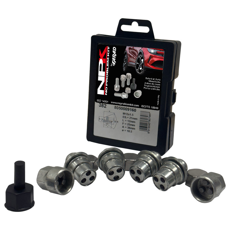 LOCK NUTS KIT M12X1,50 FLAT DTOY01