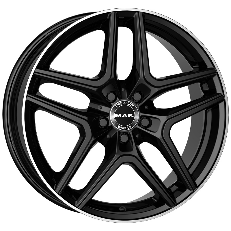 MAK / AURUM / GLOSS BLACK MIRROR RING<br>8,0J19" 5X112 48 66,60